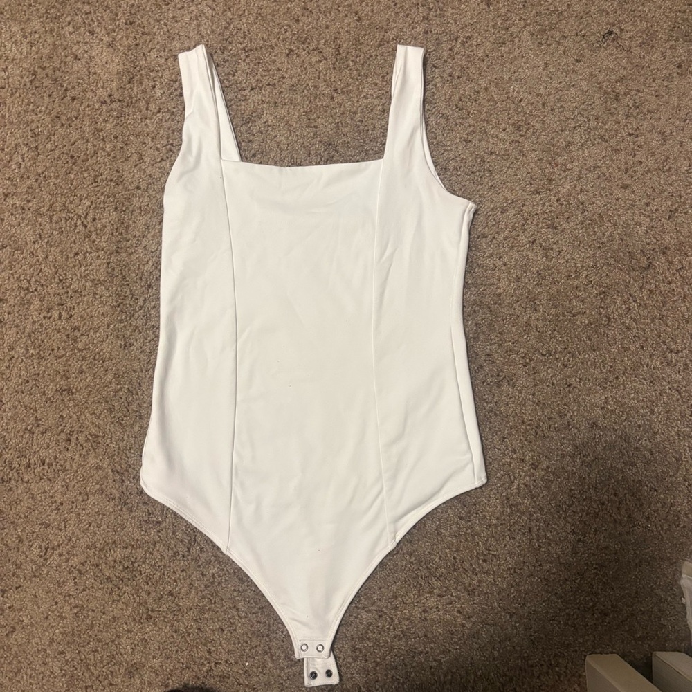 Abercrombie & Fitch White Tank Bodysuit